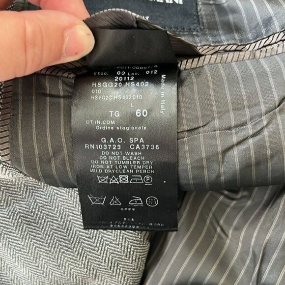 Giorgio Armani Marled Virgin Wool 2 Pc 2 Button Suit - Picture 13 of 14